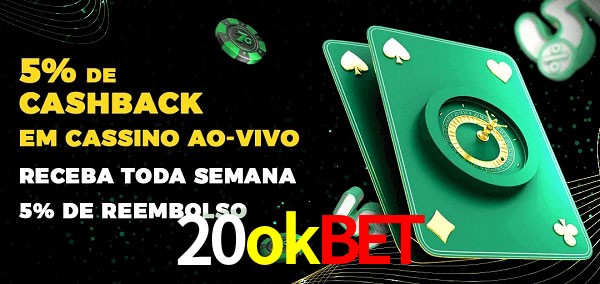 Promoções do cassino ao Vivo 20okbet